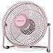 OPOLAR Desktop USB Fan, Low Noise Personal Table Mini Fan with 6 Inch Upgraded Blades Brings Enhanced Airflow, Small Metal Design USB Powered Cooling Fan, Pink