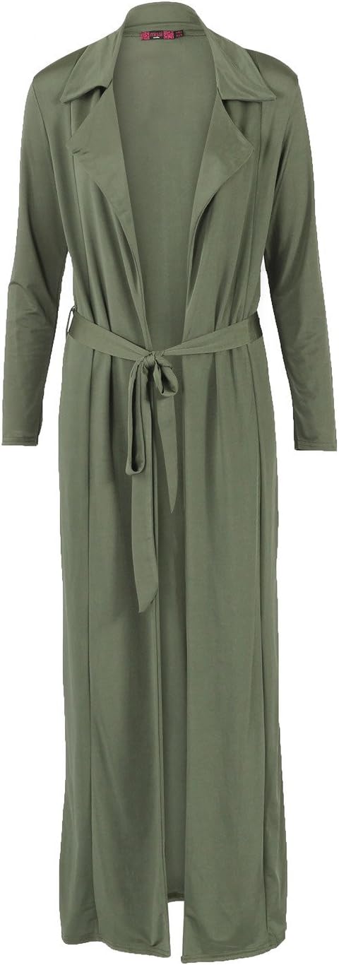 Womens Slinky Long Maxi Duster Coat Long Length Blazer Jacket Xmas Gift Party Evening Wear Modest Cover Up