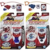 Beyblade Shogun Steel Samurai Ifrit W145CF SS-01 Top & Ninja Salamander SW145SD SS-02 N Top Bundle