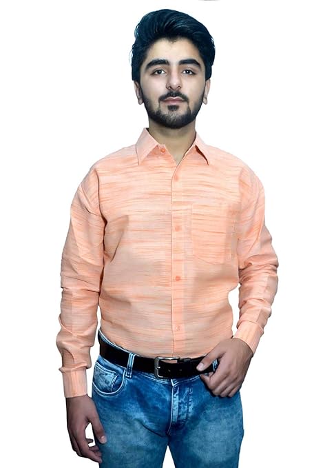 Buy DESHBANDHU Khadi Matka Men\u0026#39;s Casual Full Shirts at ...