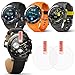 AFUNTA Screen Protector Compatible Watch 2, 3 Pack Tempered Glass Protective Films Anti-Scratch High Definition Cover for Smartwatch