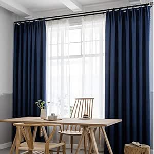 yug Cortina Nórdica De Color Sólido Dormitorio Ventana Panorámica Salón