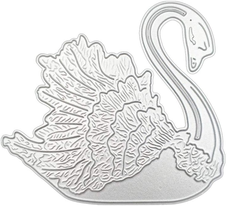 miniflower Cutting Die DIY Embossing Mold Crystal Swan Cutting Dies Tool Stencil Template Mold Card Making Scrapbook Album Paper Card Craft