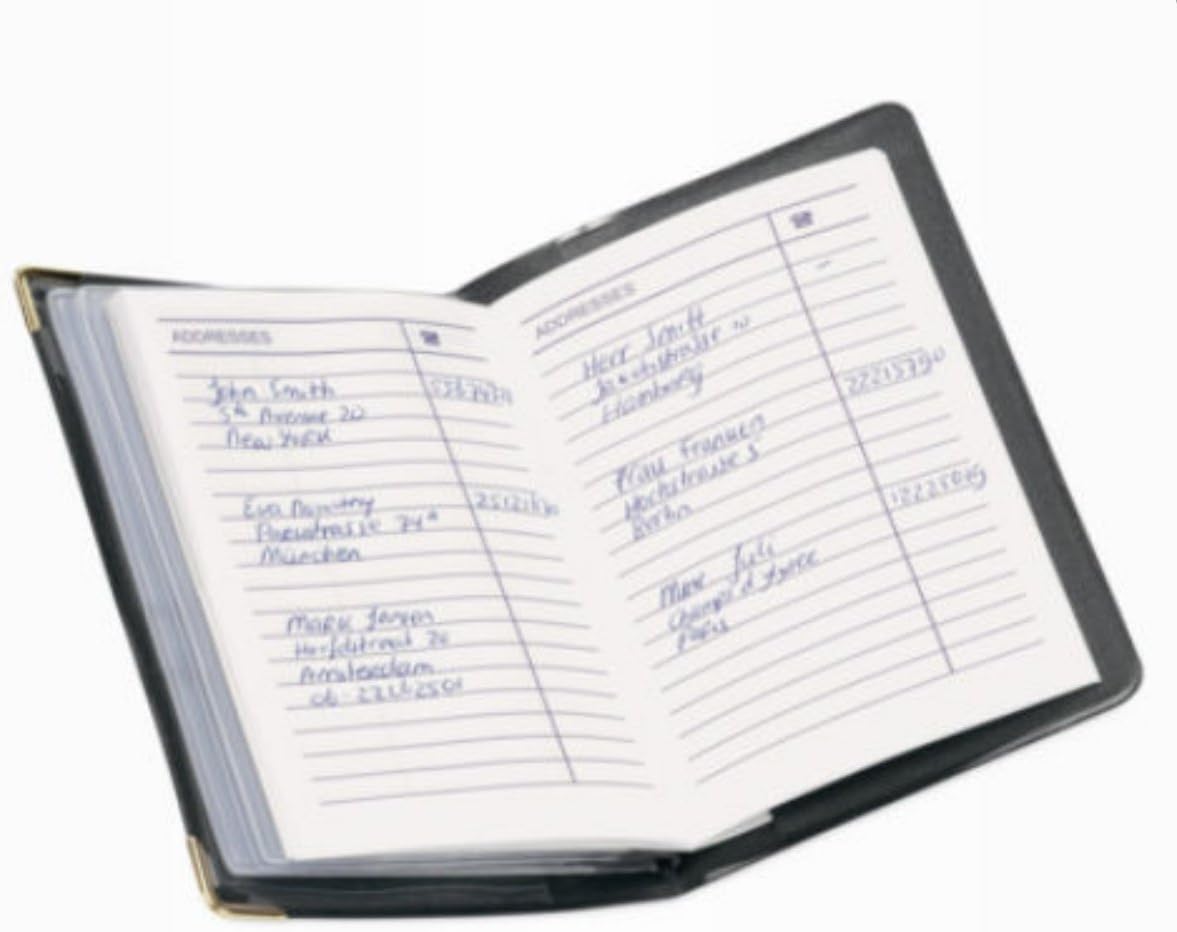 Pocket Address Book with Credit Card Holder A7 Amazon.co.uk Office