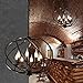 LITFAD Industrial Adjustable Wrought Iron Vintage Retro Pendant Light 22