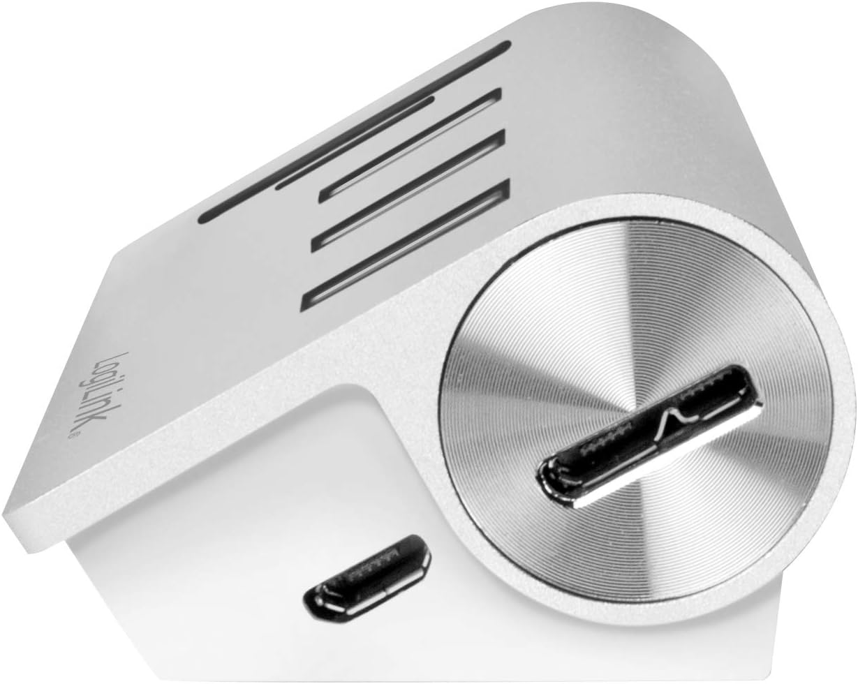 LogiLink CR0045 - USB 3.0 Hub (3 Port) with Card Reader for SD+Micro SD Memory Cards, Aluminum Case, for Windows/MAC OS/Linux, Silver - Image 5