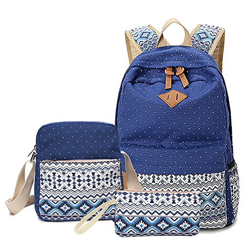 Abshoo canvas dot backpack cute lightweight teen girls …