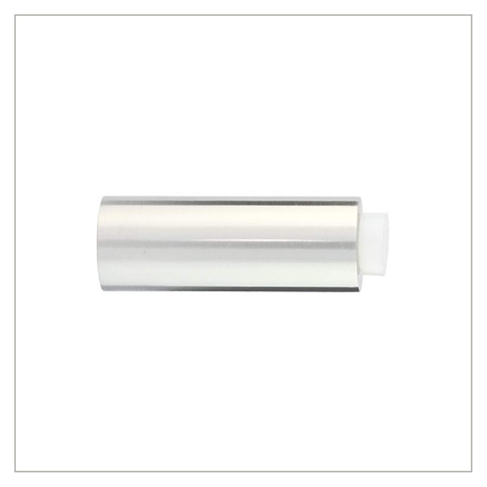 EVI Herrajes Wall Mounted Door Stop,Stainless Steel - White Rubber,28x75mm,04019875BTPMAM