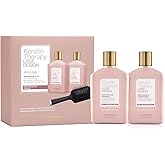 Alfaparf Milano Keratin Therapy Lisse Design Revitalizing Shampoo and Conditioner Set - Smoothing Keratin Shampoo and Conditioner for Damaged Hair - Adds Shine and Softness - Keeps Hair Smooth