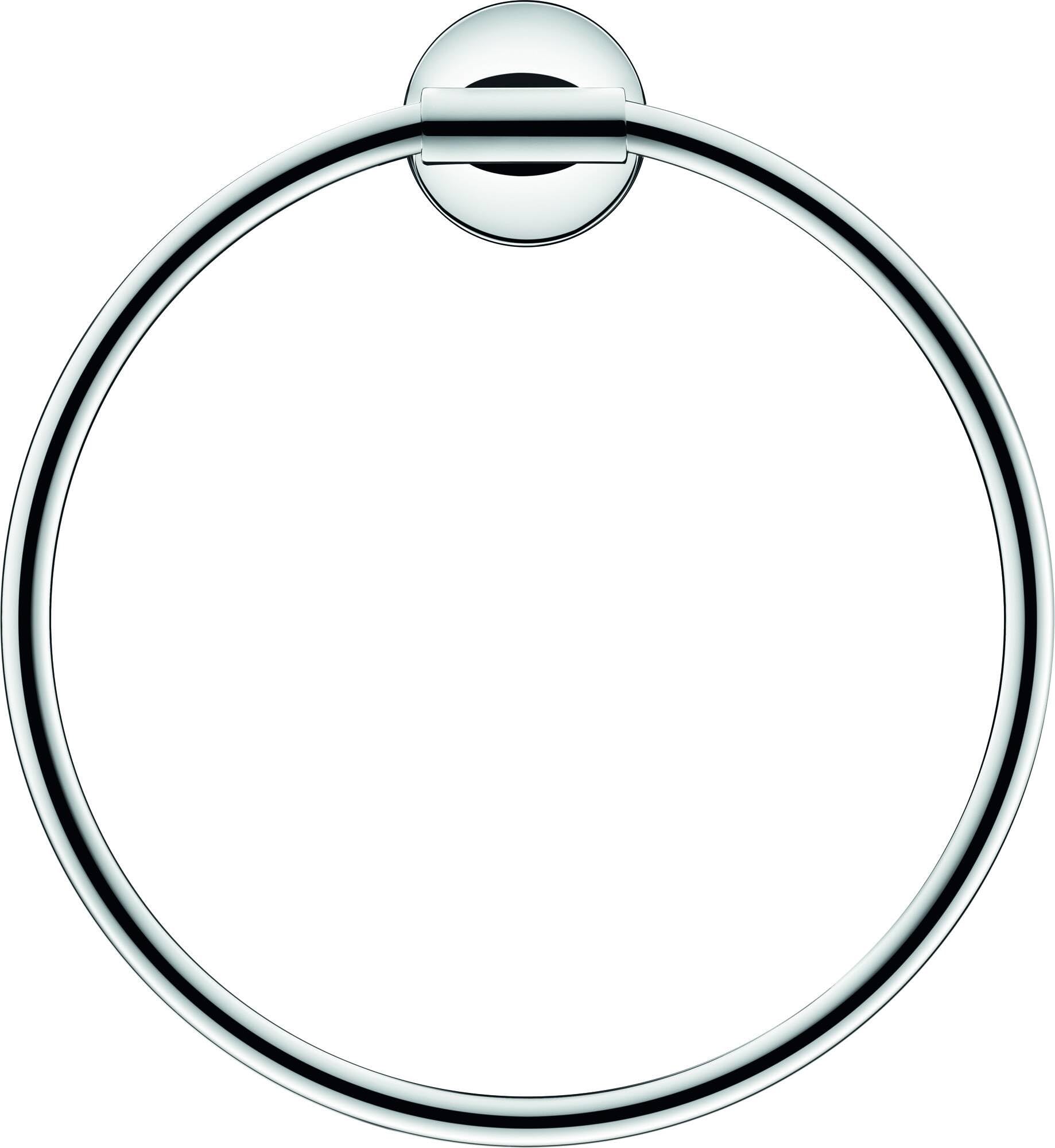 Duravit Starck T Wall Mounted Towel Ring Chrome One Size