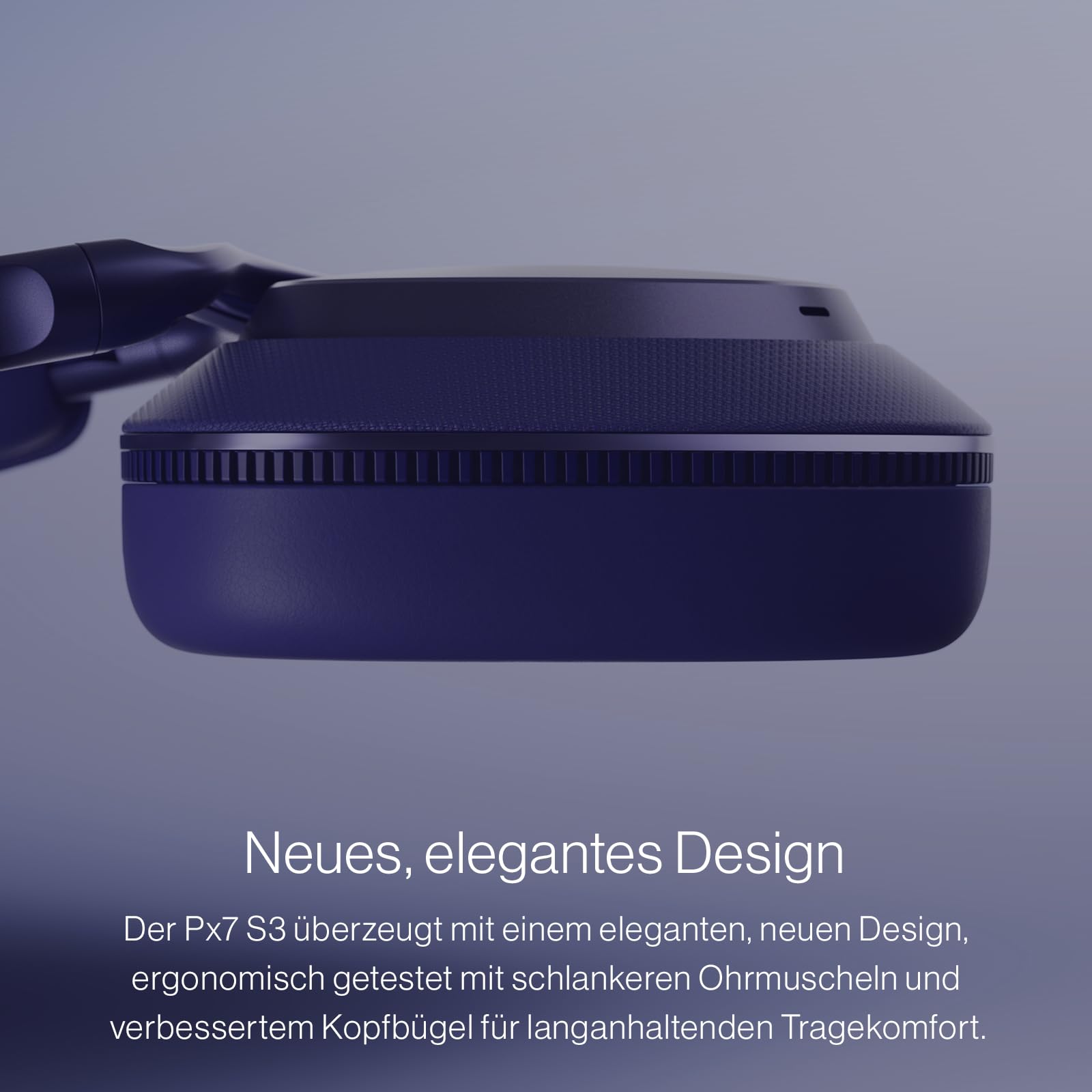 Bowers & Wilkins Px7 S3 Over-Ear-Kopfhörer mit Geräuschunterdrückung, kabellos, aptX™ Lossless, Schnellladung, 30 Stunden Wiedergabe, 8 integrierte Mikrofone - Anthrazitschwarz 6