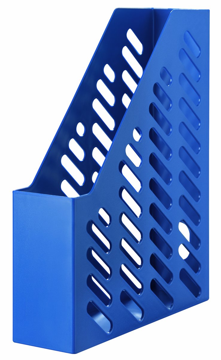 Han Karma 76 x 248 x 320mm C4 Size Magazine File with Label - Eco Blue