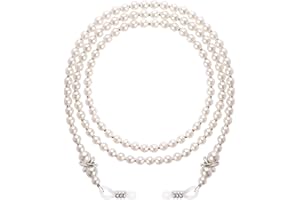 VIN BEAUTY Glasses Chain, Pearl Eyeglass Chain, Beaded Eyeglass Chain Sunglasses Holder Strap