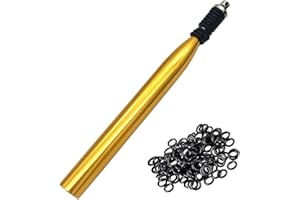 LAIBOREC Wacky Rigging Tool, Fishing Bait Rigs, Wacky Rig Ring Tool with 70PCS Worm O-Rings, Wacky Worm Kit for Senko Neko Finesse Stick Soft Baits