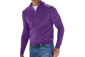 CHUOAND Men's Autumn and Winter Long Sleeved V Neck Fleece Zipper Casual Solid Color Top Heavy T Shirts for Men