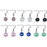 Beaded Dangle Earrings, Surgical Stainless Steel French wire Women's Sets of beaded earrings in Gift Box.