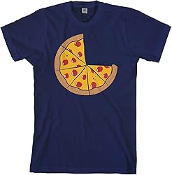 Pizza Pie with 6 Slices | Dad Father Men's T-Shirt