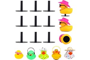 BUSOHA 15 Pack Duck Holder for Jeep Dash, Jeep Duck Holder for Jeep Dashboard, Duck Plug Display Mount with 30 Pcs Double-Sided Stickers, Jeep Ducking Gifts
