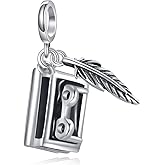 MONGAS Witch Heart/Penguin/Tree of Life/Sacred Heart/Dachshund/Coffee/Sea Turtle/Book/Cat/Dragonfly/Ladybug/Masks/Duck Charm Sterling Silver Jewelry for Women