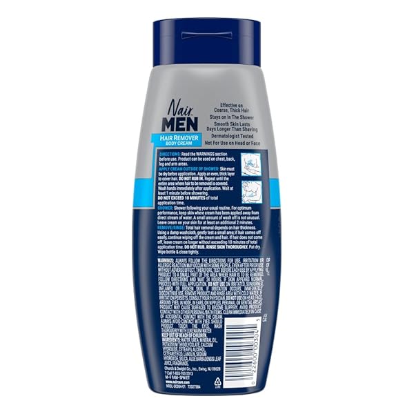 NAIR MEN HAIR REMOVER BODY CREAM, MANSCAPE FOR SMOOTH SKIN FOR DAYS, COARSE HAIR REMOVAL, 12 OZ
