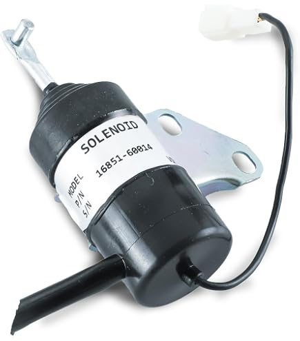 Solénoïde D'Arrêt De Carburant 16851-60014 - Compatible Tracteur Tondeuse RTV900 D722 BX7410D