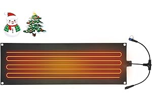 Bullro Heated Snow Melting Mats - Heated Outdoor Mats for Walkways - Electric Snow Melting Mats for Decks and Sidewalks(30” x 10")