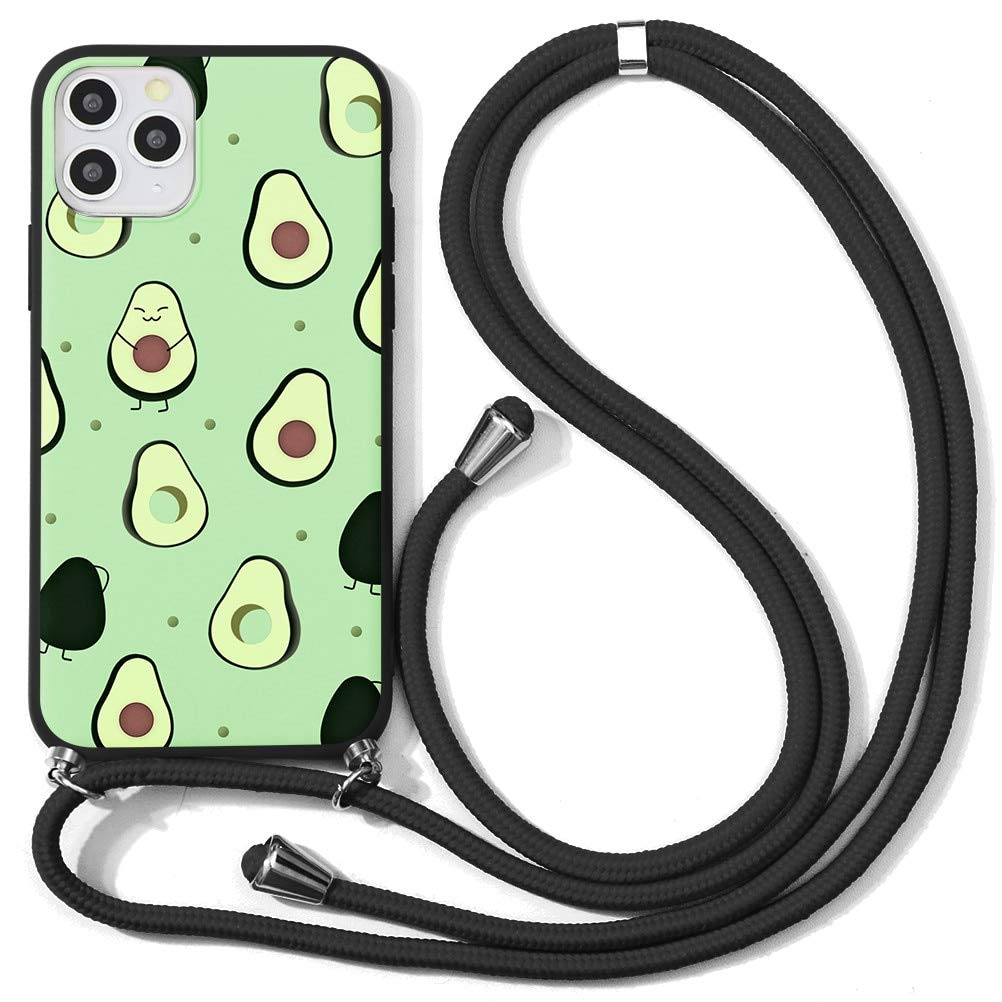 Yoedge Lanyard Case for Samsung Galaxy S10e 5.8inch Women Floral Crossbody Lanyard Strap Neckstrap Necklace Silicone Phone Case Cover for Samsung S10e Shockproof Mobile Phone Back Cover, Avocado
