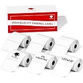 Phomemo 1.57"x1.18"(40x30mm) Label, 6 Rolls M110/M100/M150/M250/M220 Thermal Paper - Multi-Purpose Square Self-Adhesive Label, 230 Labels/Roll, Black on White