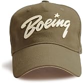Boeing Applique Ball Cap, Khaki