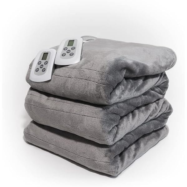 Amazon.com: Brookstone N-A-P Cozy Plush Heated Blanket - 2 Remote  Controllers, Dual-Zone Warming - 10 Heat Settings, Auto-Off for Safety,  Machine Washable - King 100x90 - Taupe : Home u0026 Kitchen