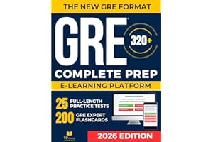 GRE Test Prep: The Most Complete Study Guide with 10 Full-Length Practice Tests, Weekly Bonus Exams, and 200 Flashcards to Ma