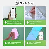 Nanoleaf Shapes Triangle Expansion Pack 3 Panels Smart Light RGBW Wi Fi view 6