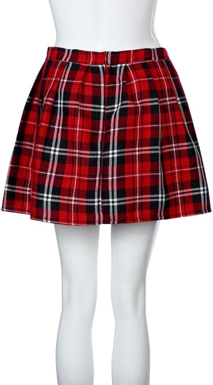 Falda A Cuadros Para Mujer, Falda Plisada De Cintura Alta Para Niñas (color : 03, Talla: XXL
