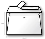 Clairefontaine 5446C Self-Adhesive Envelopes C6 11.4x16.2cm 120gsm Cream Pack view 2