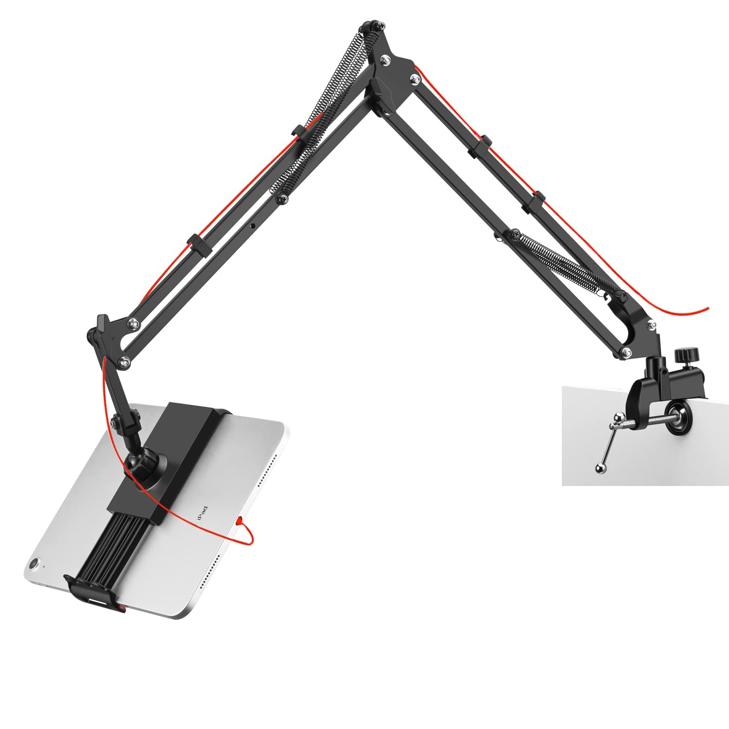 Unique Spirit タブレット スタンド アーム スマホ 寝ながら 4〜10.5インチ Ipad Pro Mini Air Iphone 床置き 卓上 折り畳み アイパッド ベッドスタンド 固定アーム ごろ寝 揺れない商品画像