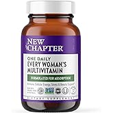 New Chapter Women’s Multivitamin, Iron, B6, B12, Biotin for Hair Growth, D3, Vit C, Zinc for Immune & Stress Support, Gentle on an Empty Stomach, One Daily, Non-GMO, Gluten-Free, 18+, 72 Tablets