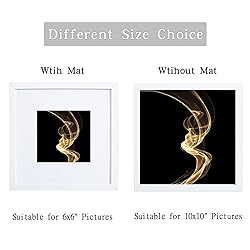 HEART ART 10x10 White Picture Frames set of