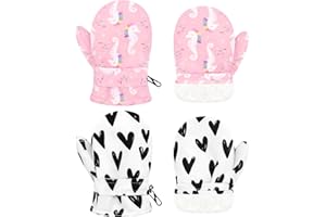 Sarfel Toddler Mittens Waterproof Winter Gloves Snow Gloves Kids Baby Winter Mittens for Girls Boys