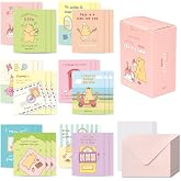 Monolike Message Befriend Karten - Mix Aus 40 Mini-Karten & 20 Umschlägen, 8,9 X 7,6 Cm