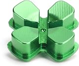 Zunate 7PCS Aluminum Alloy Buttons Set Thumbstick Grips for PS4 Controller Green view 3