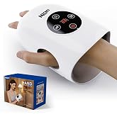 MZCNU Hand Massager with Heat and Compression, Cordless Hand Massagers | Massager for Arthritis Carpal Tunnel Relief, Finger Wrist Relaxation, 9 Modes 9 Intensities, Gifts for Women Mom, White