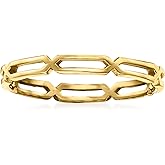 Ross-Simons Pure Collection 14kt Yellow Gold Paper Clip Link Ring. Size 5