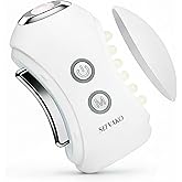 Face Massager Tool with Red Light Therapy for Face, Jade＆Rose Quartz Microcurrent Facial Device with Vibration＆7-Color LED Warm Heat, Gua Sha Facial Tools for Lifting, De-Puffing, Lymphatic Drainage