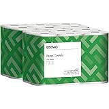 Amazon Brand - Solimo Basic Flex-Sheets Paper Towels, 12 Value Rolls, White, 150 Sheets per Roll (New Version)