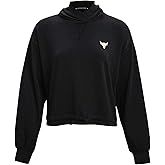 Under Armour Women's Project Rock Terry Hoodie (Black/Summit White, X-Large)