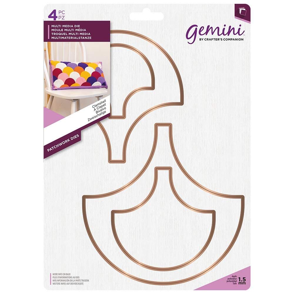 Gemini Multi Media Die-Patchwork Dies-Clamshell, One Colour, Size
