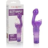 CalExotics Original Butterfly Kiss Vibrator - Multi-Speed Waterproof Vibe – Adult Sex Toys for Couples - Clitoral G Spot Mass