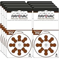 RAYOVAC® ProLine Size 312 Hearing Aid Batteries (80 Batteries)