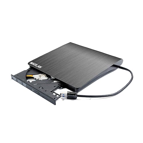 Ultrathin External USB DVD CD-ROM Drive for Dell Inspiron 13