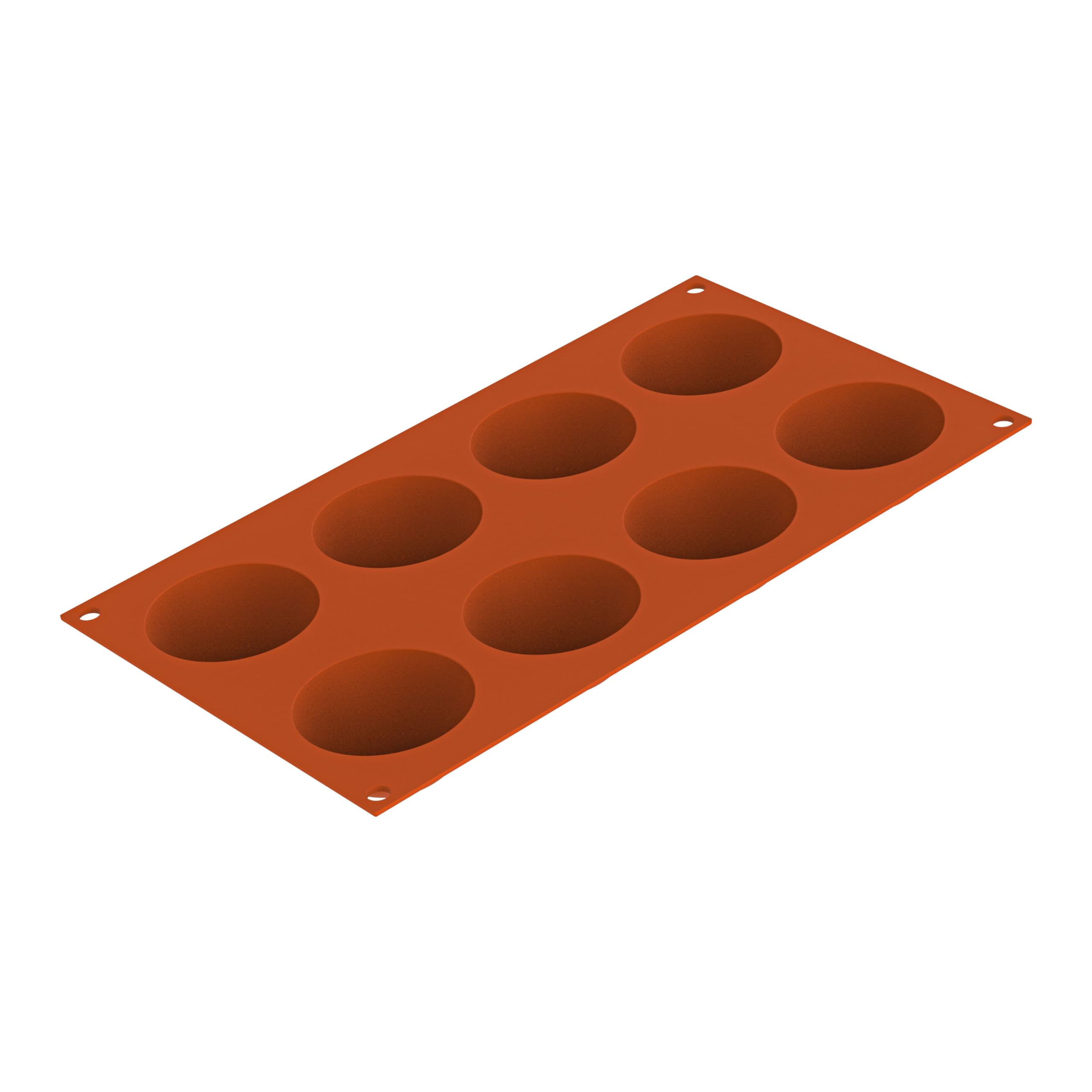 silikomart | SF003 Silicone Mould for Monoportions SEMISFERA, Non-stick, 6 cavities, Pack of 1 Cake mould, Ø 60 h 30 mm, Made in Italy